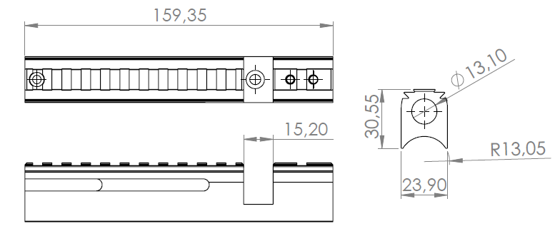 Side Lever Breech for Beeman Chief II .22-Cal PCP