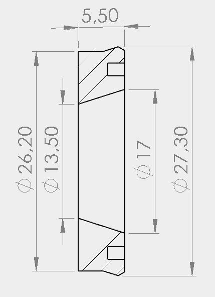 Piston Seal for Magtech - Ø27mm