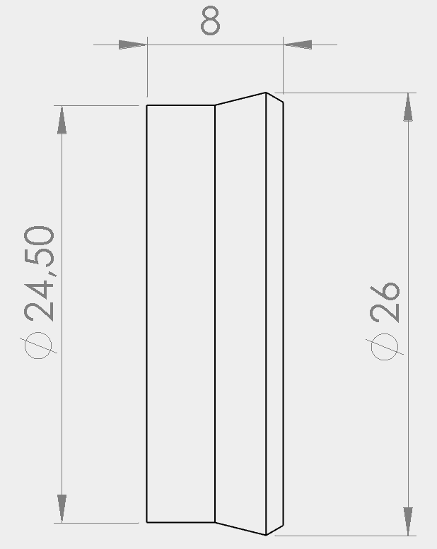 Piston Seal for Snow Peak B3-3 and WF600 - Ø25.60mm