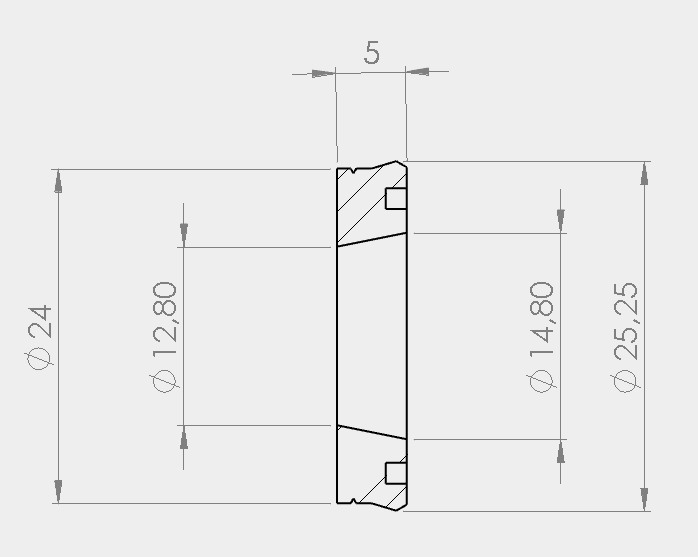 Piston Seal for Gamo and BSA - Ø25mm