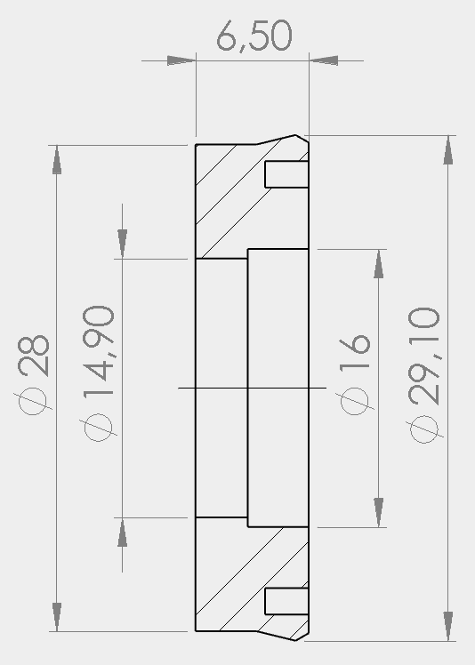 Piston Seal for Hatsan Mod 125 - Ø29mm
