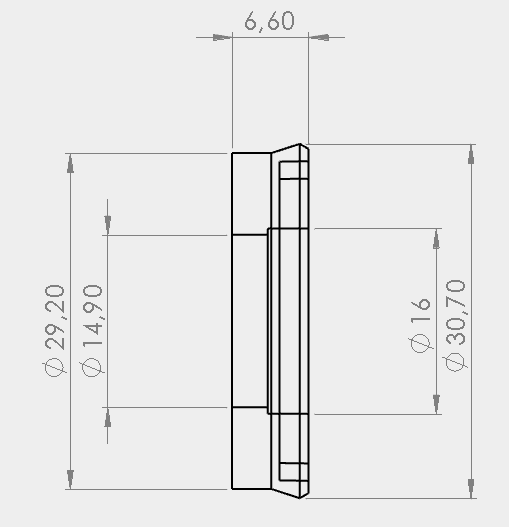 Piston Seal for Hatsan Mod 130 135 150 and 155 - Ø31mm