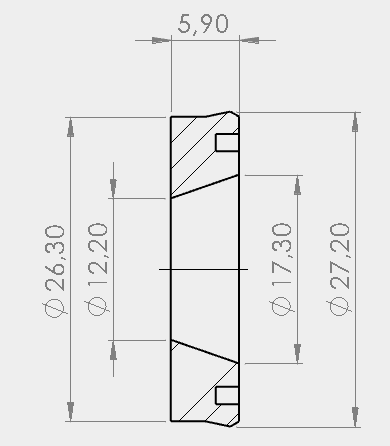Piston Seal for SPA SR1250 - Ø27.2MM